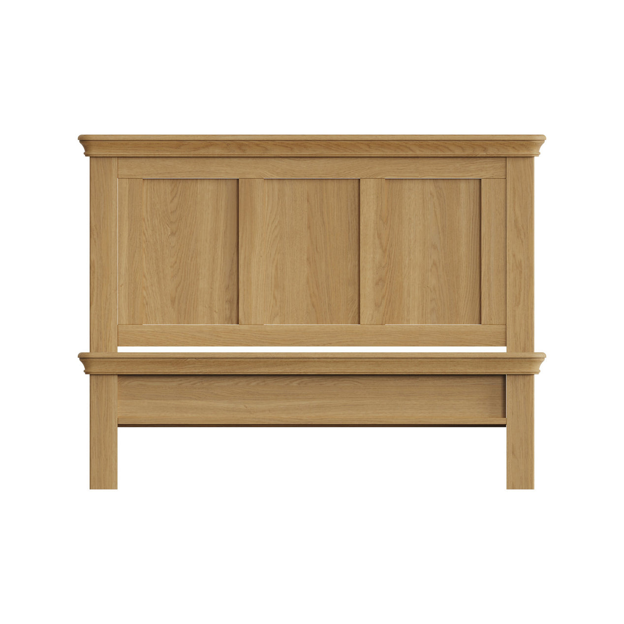 Faire 4ft6 Double Shaker Panel Bed in Natural Oak