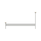 Faire 5ft Kingsize Shaker Panel Bed in Dove Grey