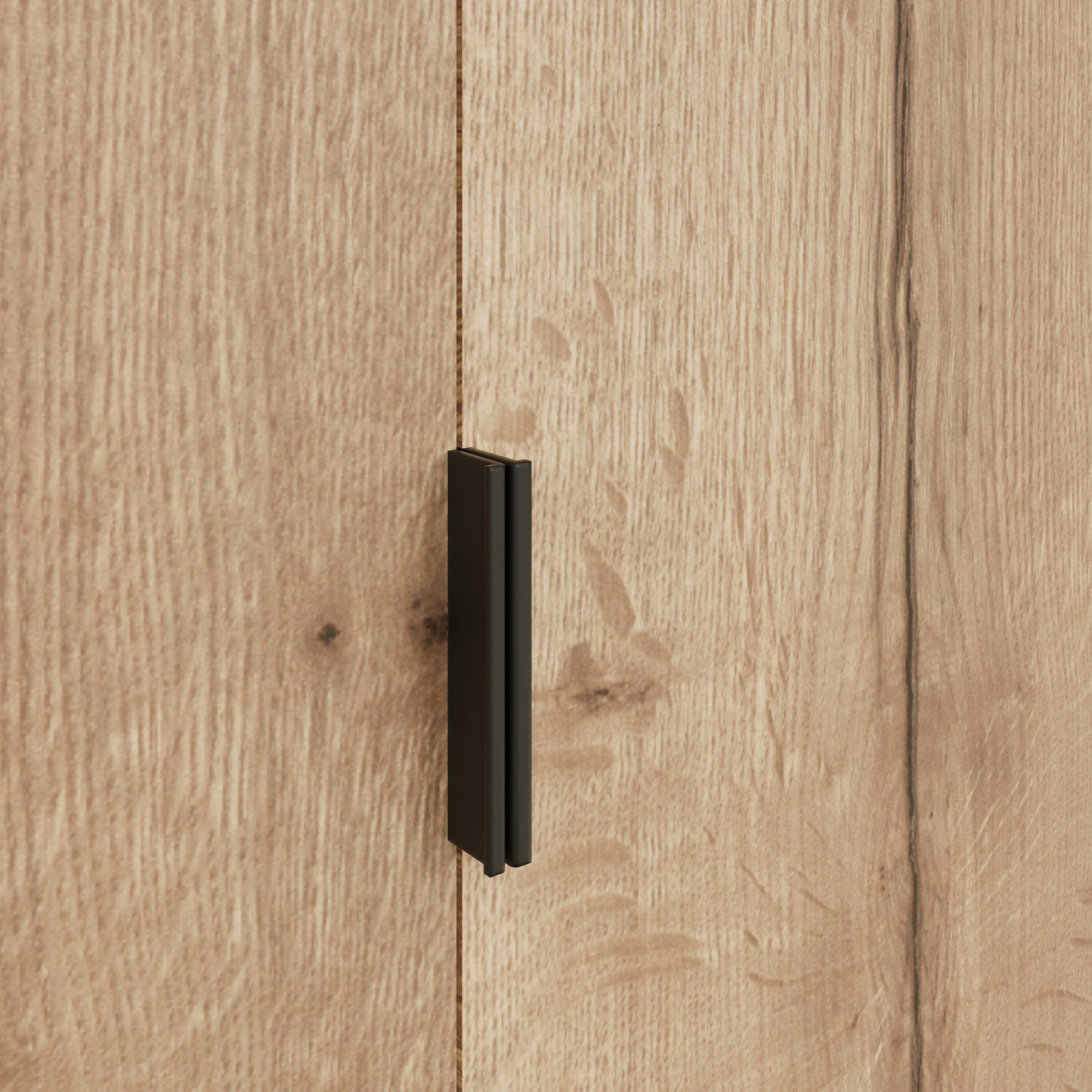 FWStyle Fisso 2 Door Wardrobe Cracked Oak - Quick Click & Cam Assembly