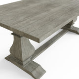 Bowood 2m Dining Table Solid Reclaimed Limewashed Pine + 6 Chairs