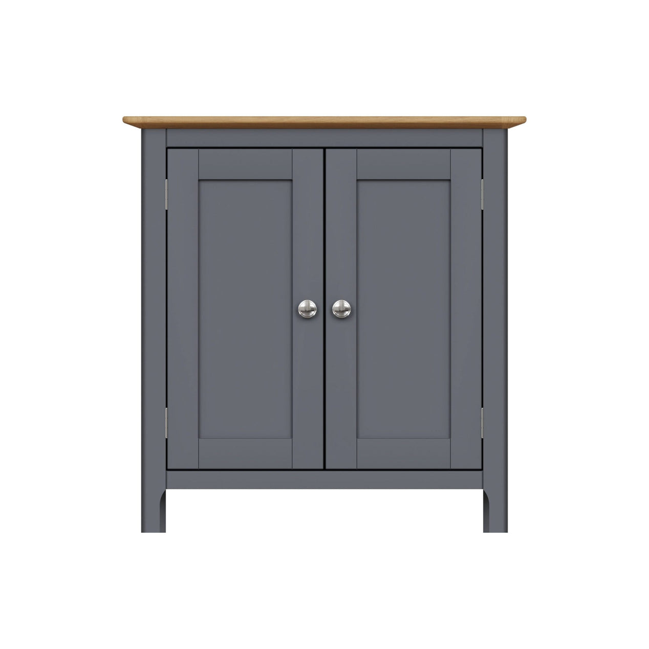 Taberno Oak 2 Door Compact Sideboard Graphite Blue