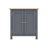 Taberno Oak 2 Door Compact Sideboard Graphite Blue