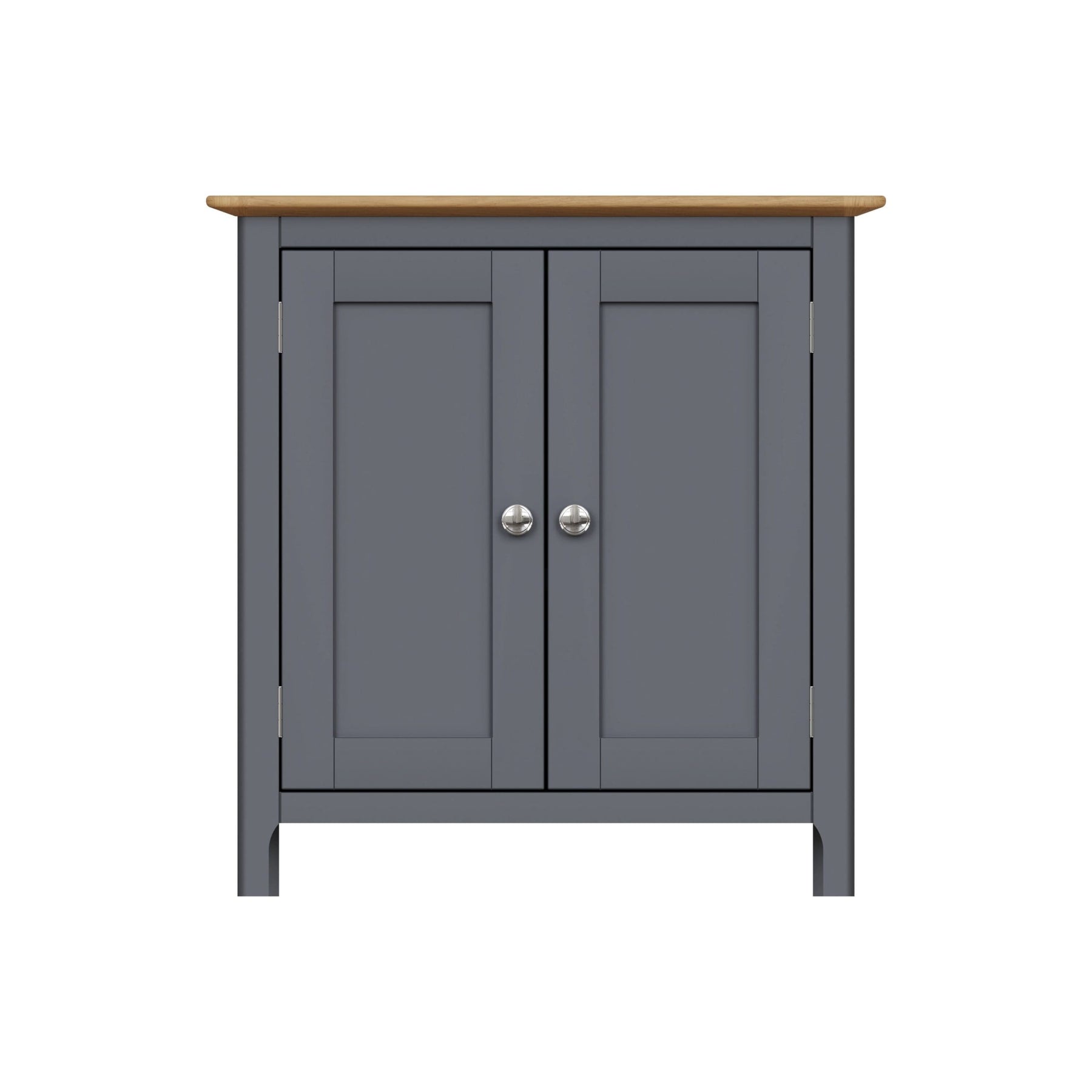 Taberno Oak 2 Door Compact Sideboard Graphite Blue