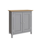 Taberno Oak 2 Door Compact Sideboard Dove Grey