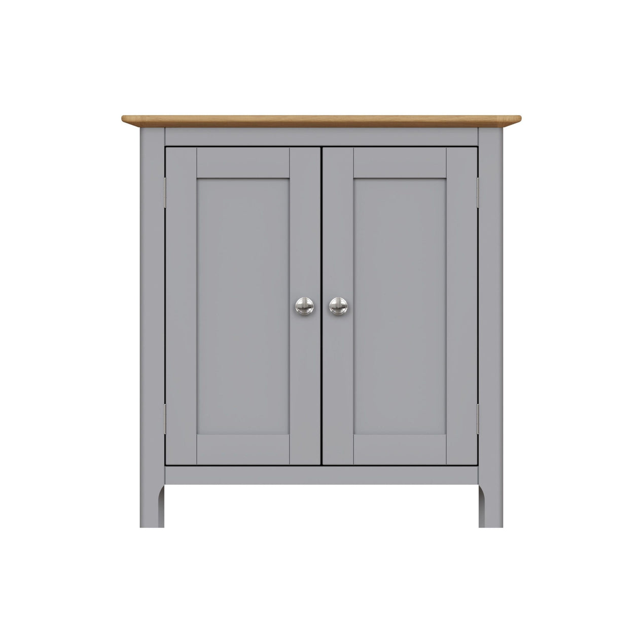 Taberno Oak 2 Door Compact Sideboard Dove Grey