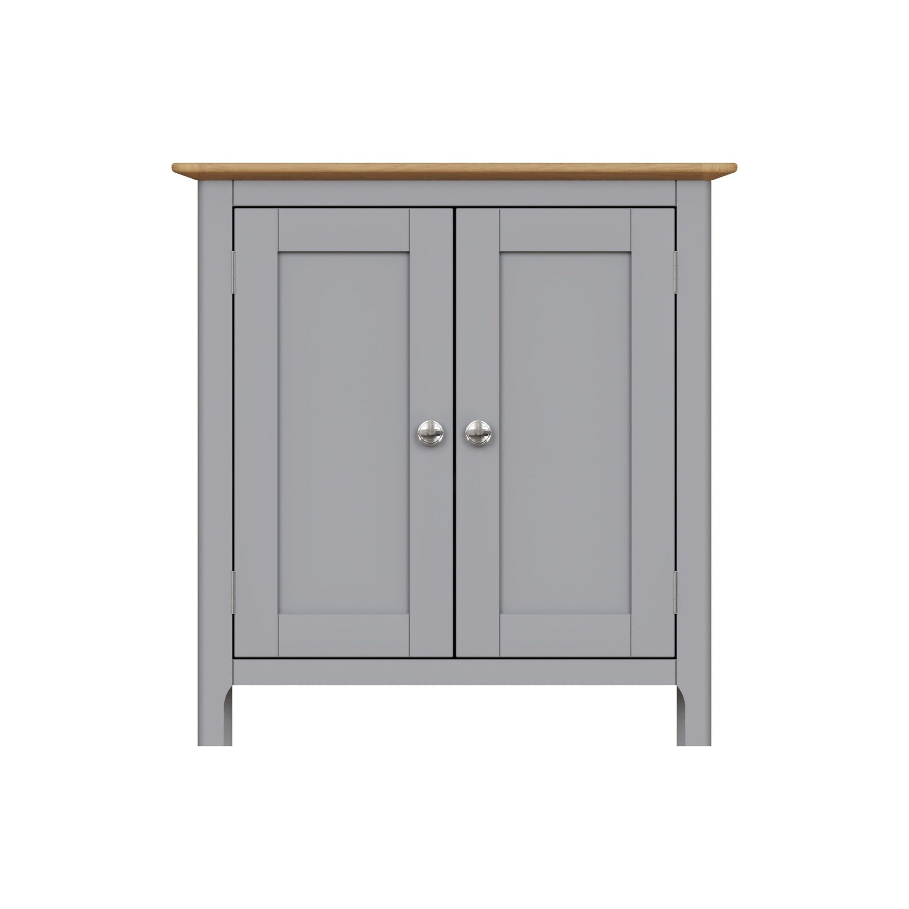 Taberno Oak 2 Door Compact Sideboard Dove Grey