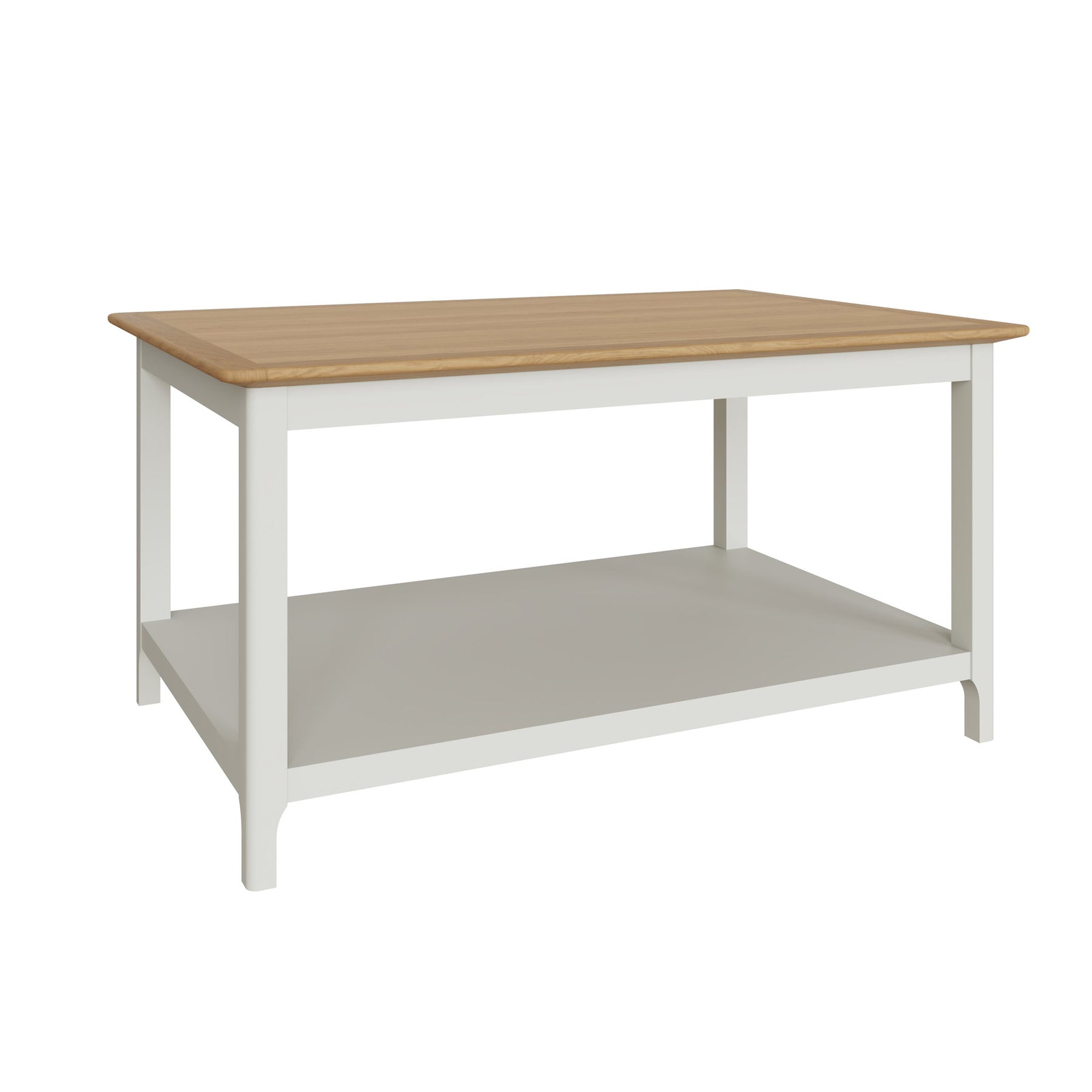Taberno Oak Coffee Table Linen White