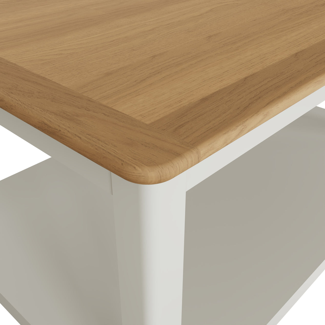 Taberno Oak Coffee Table Linen White