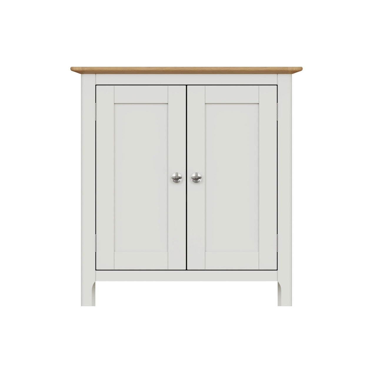 Taberno Oak 2 Door Compact Sideboard Linen White