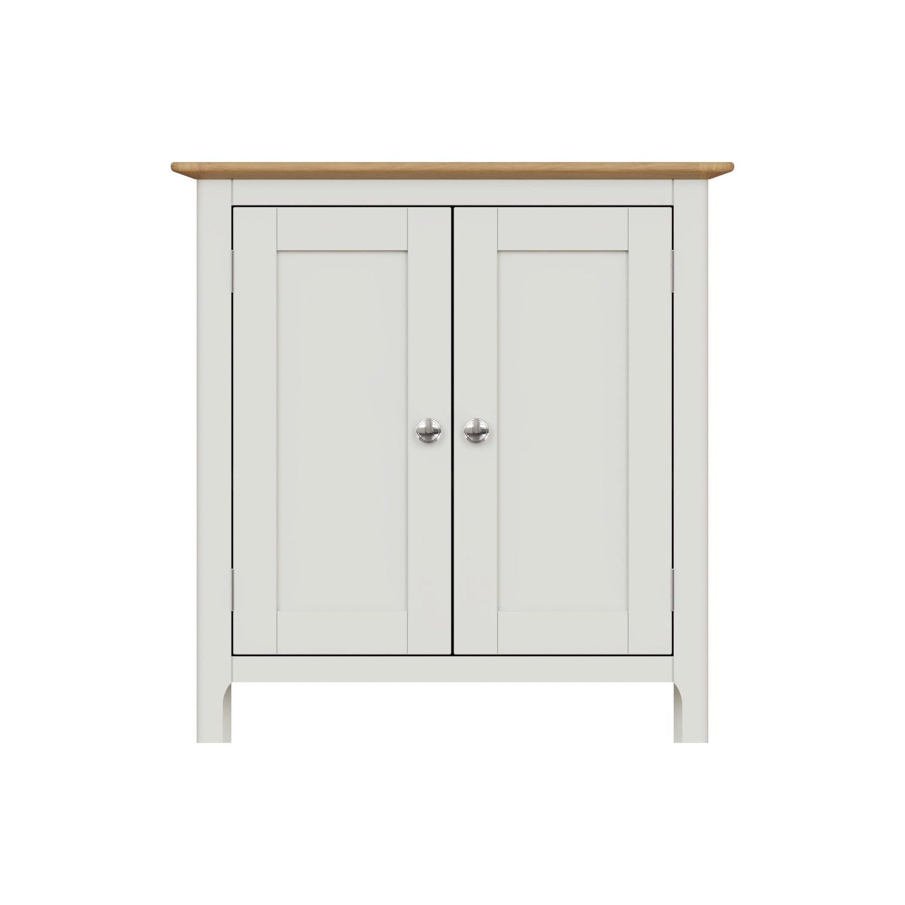 Taberno Oak 2 Door Compact Sideboard Linen White