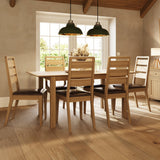 Taberno Oak Large 1.4M Extending Dining Table Natural