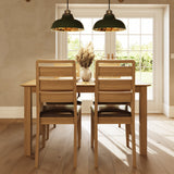 Taberno Oak Large 1.4M Extending Dining Table Natural