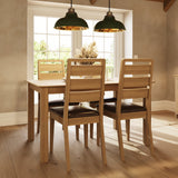 Taberno Oak Large 1.4M Extending Dining Table Natural