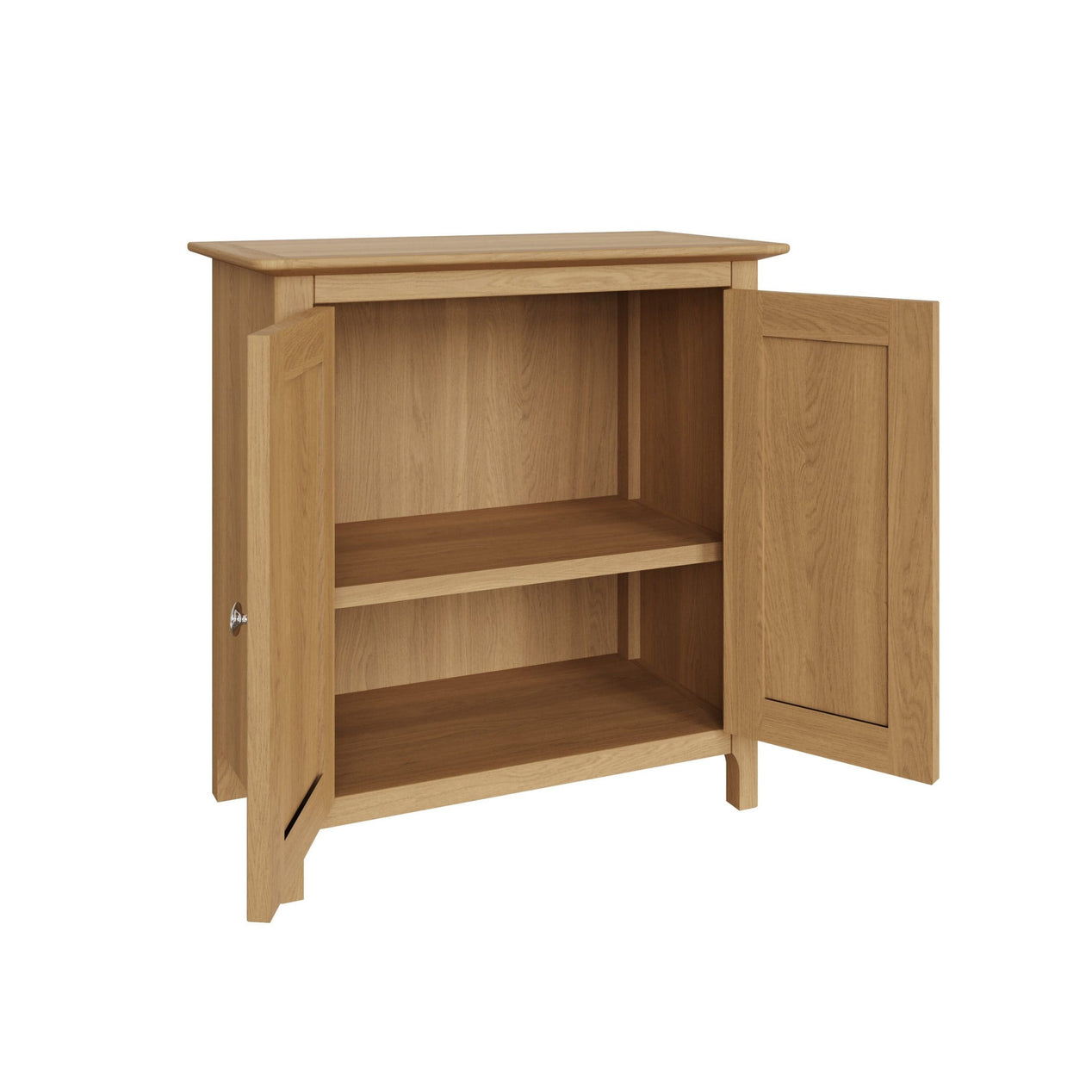 Taberno Oak 2 Door Compact Sideboard Natural Oak
