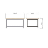 Taberno Oak Coffee Table Dove Grey