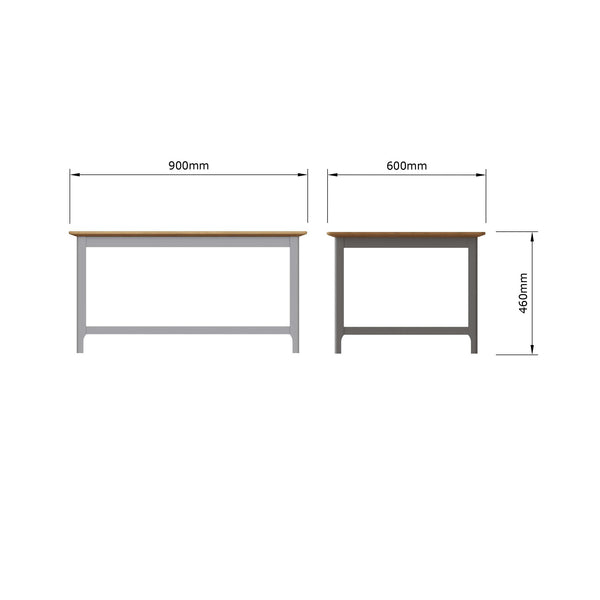 Taberno Oak Coffee Table Dove Grey