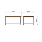 Taberno Oak Coffee Table Graphite Blue
