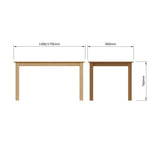 Taberno Oak Large 1.4M Extending Dining Table Natural