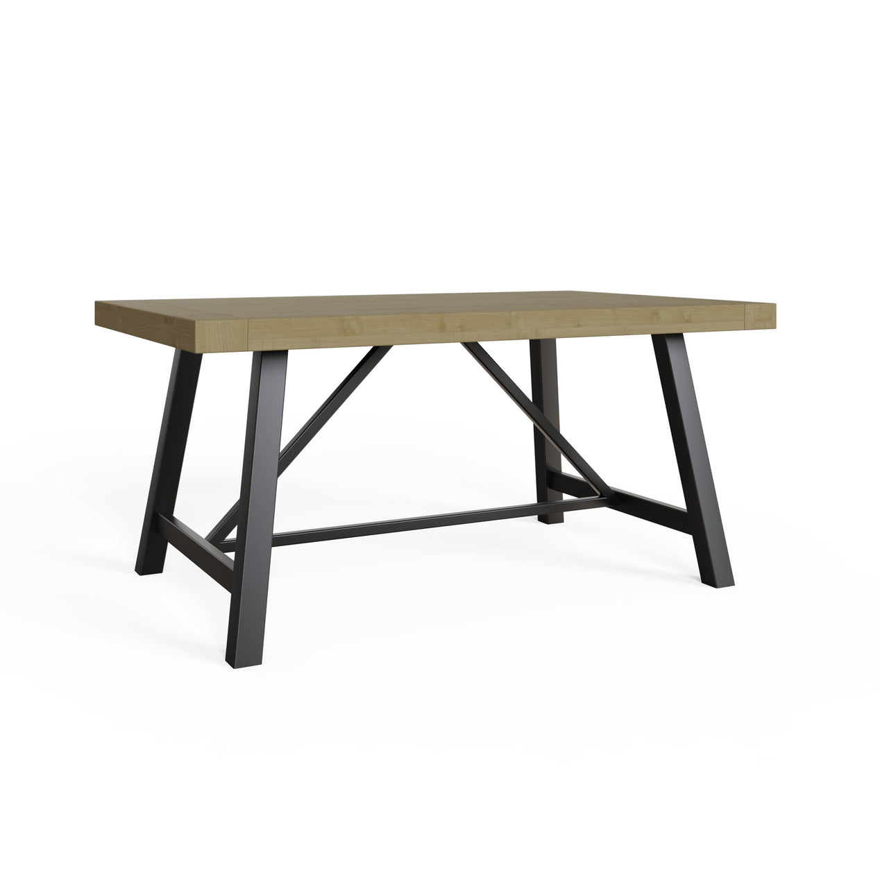Lowry 1.6m Dining Table Driftwood Lacquered Solid Reclaimed Pine