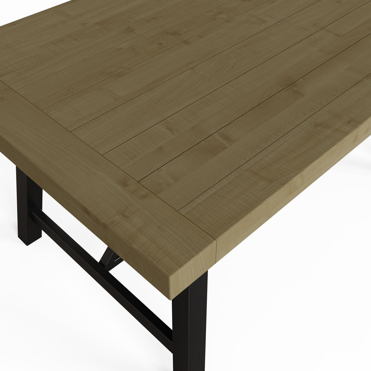 Lowry 1.6m Dining Table Driftwood Lacquered Solid Reclaimed Pine