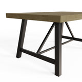 Lowry 1.6m Dining Table Driftwood Lacquered Solid Reclaimed Pine