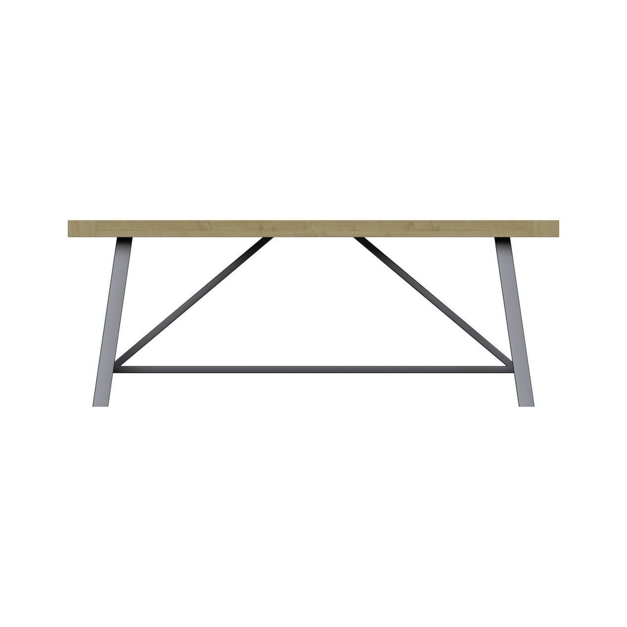 Lowry 2m Dining Table Driftwood Lacquered Solid Reclaimed Pine
