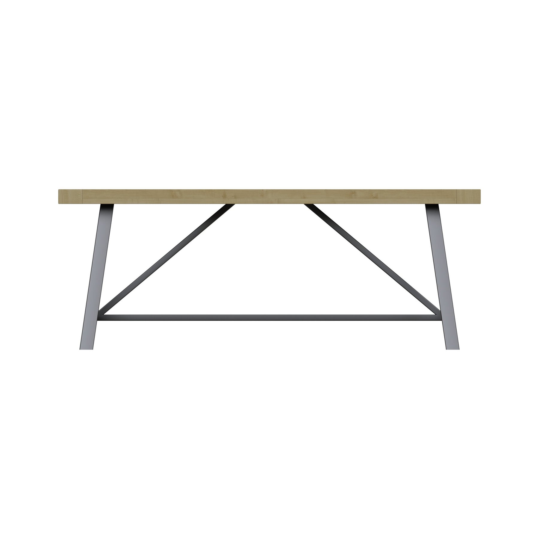 Lowry 2m Dining Table Driftwood Lacquered Solid Reclaimed Pine