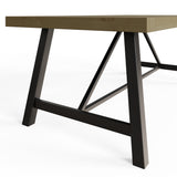 Lowry 2m Dining Table Driftwood Lacquered Solid Reclaimed Pine