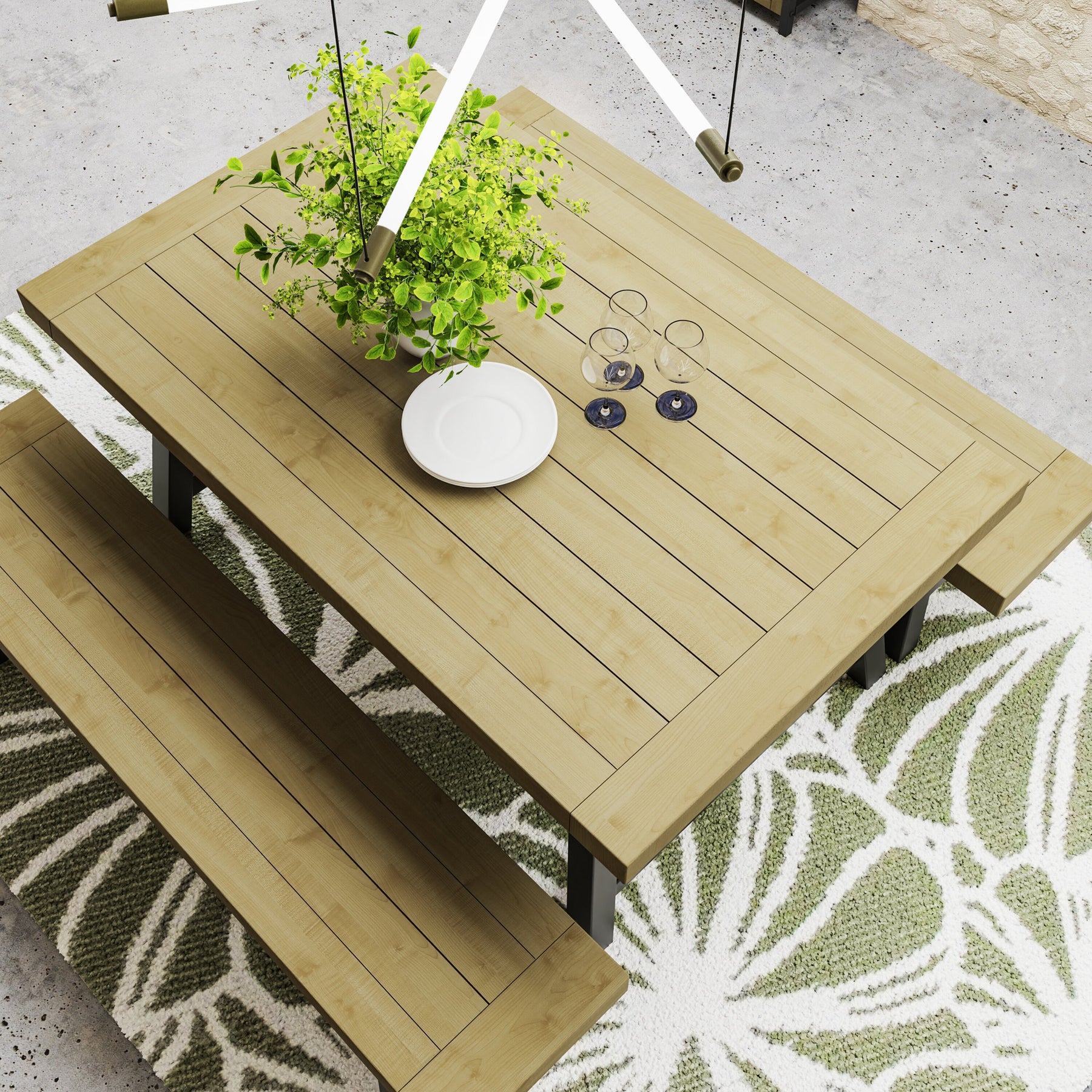 Lowry 1.6m Dining Table Driftwood Lacquered Solid Reclaimed Pine