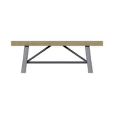 Lowry Small Dining Bench Driftwood Lacquered Solid Reclaimed Pine