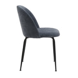 Freya Pack of 2 Steel Blue Fabric Dining Chairs