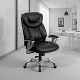 Black Faux Leather High Back Executive Office Chair