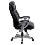 Black Faux Leather High Back Executive Office Chair