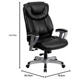 Black Faux Leather High Back Executive Office Chair
