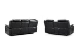 Galaxy Tech Electric Recliner Sofa Black 3+2 Set