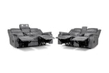 Galaxy Tech Electric Recliner Sofa Grey 3+2 Set
