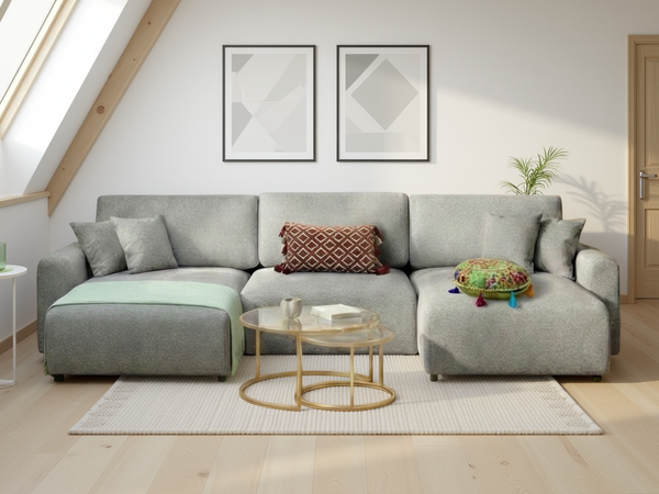 Luma Sofa Grey U Shape Corner