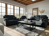 Stanley Manual Recliner Sofa Black 3+2+1