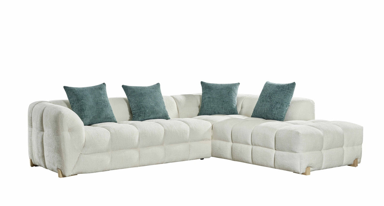 Genoa Sofa Beige Right Hand