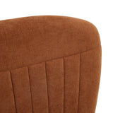 Grace Pack of 4 Chestnut Brown Fabric Dining Chairs