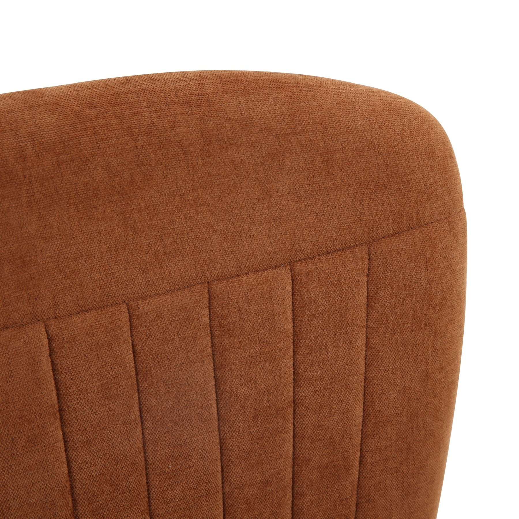 Grace Pack of 4 Chestnut Brown Fabric Dining Chairs