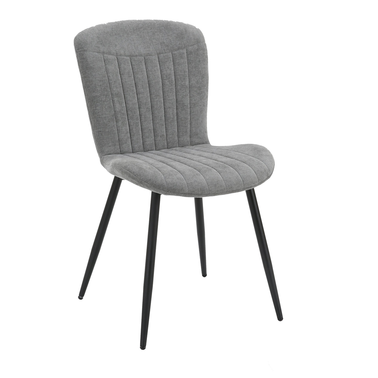 Grace Pack of 4 Grey Fabric Dining Chairs