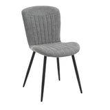 Grace Pack of 4 Grey Fabric Dining Chairs