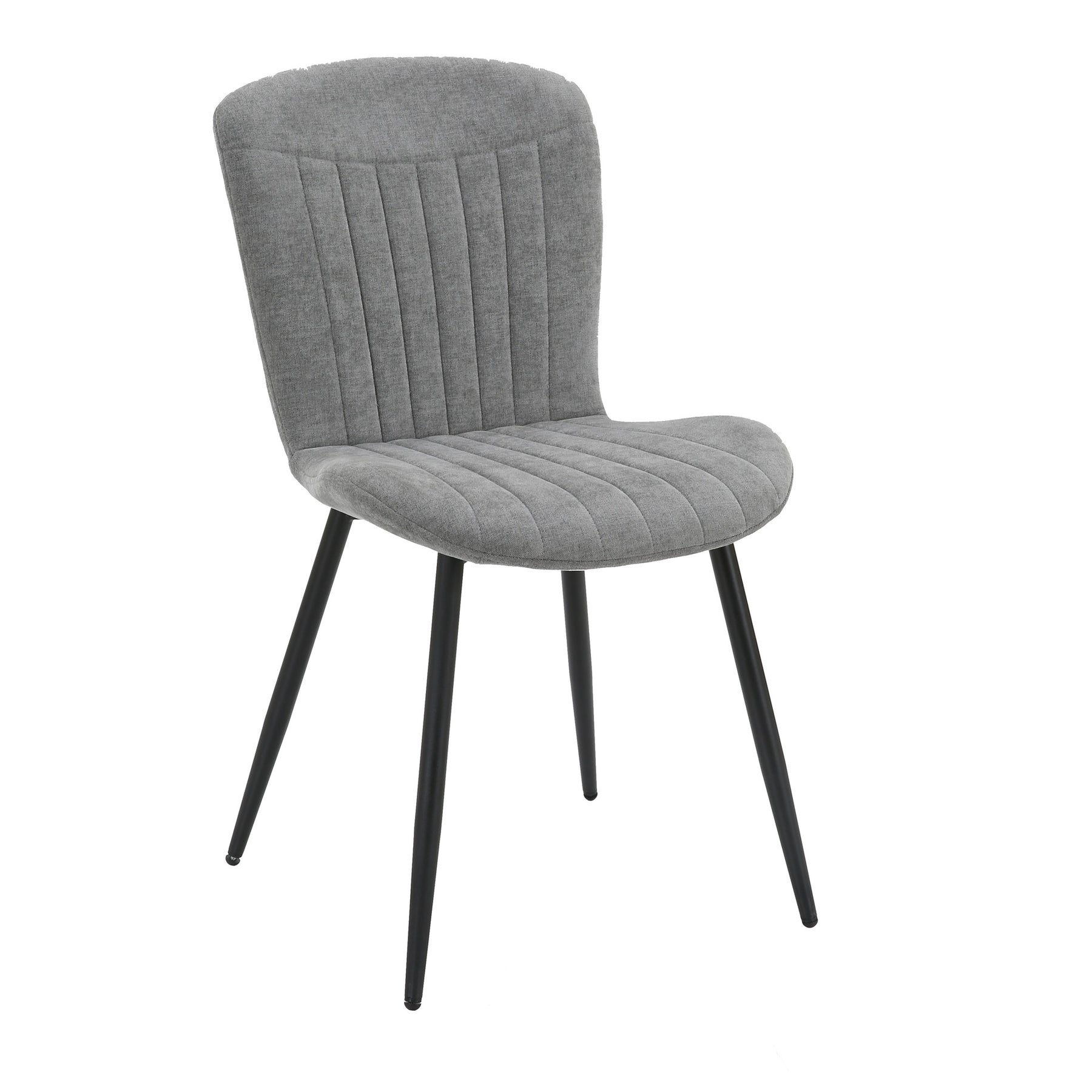Grace Pack of 4 Grey Fabric Dining Chairs