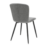 Grace Pack of 4 Grey Fabric Dining Chairs