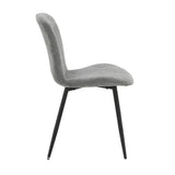 Grace Pack of 4 Grey Fabric Dining Chairs
