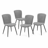 Grace Pack of 4 Grey Fabric Dining Chairs