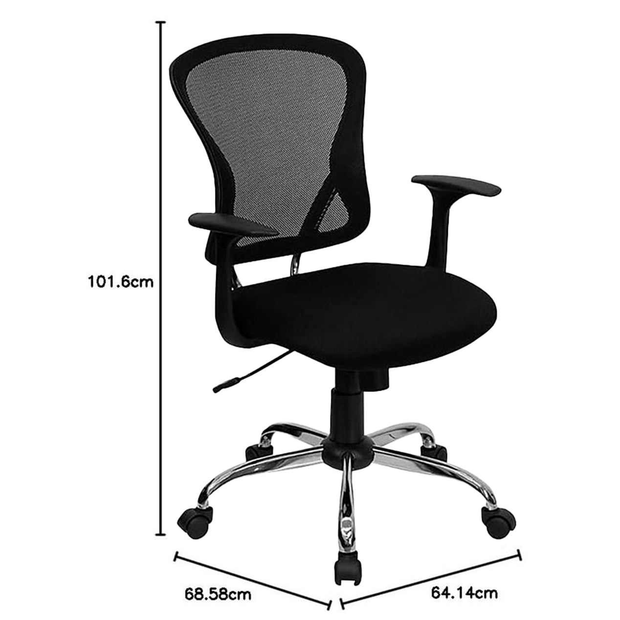 Black Mesh Back Ergonomic Office Chair