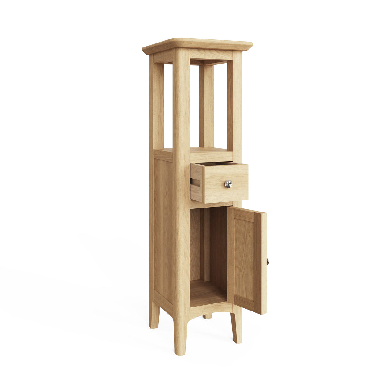 Newark Ash Assembled Tower Cabinet