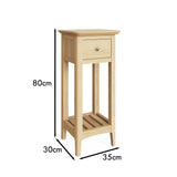 Newark Ash 1 Drawer Telephone Table